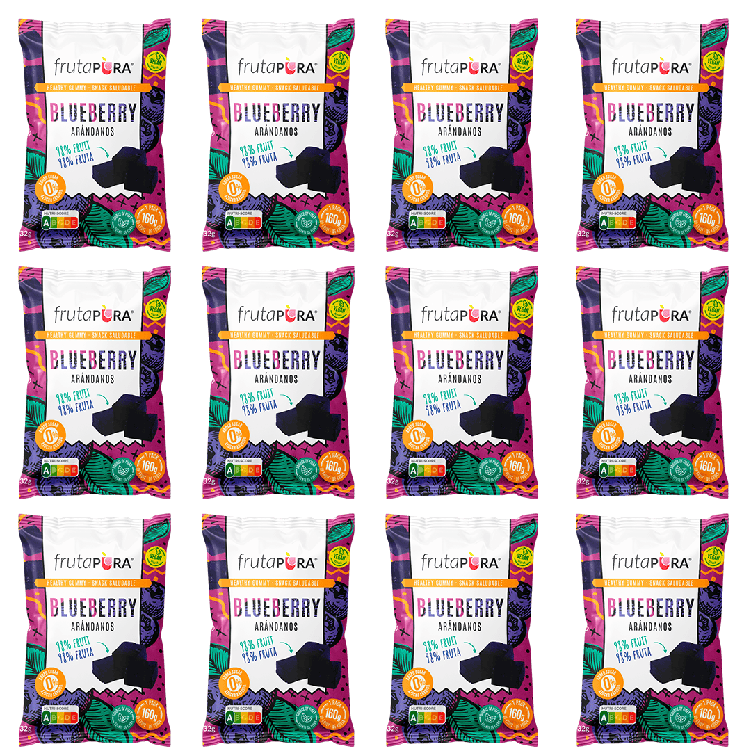 fruta pura snack saludable arándano producto local