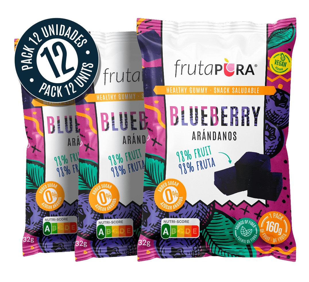 fruta pura snack saludable arándano producto local