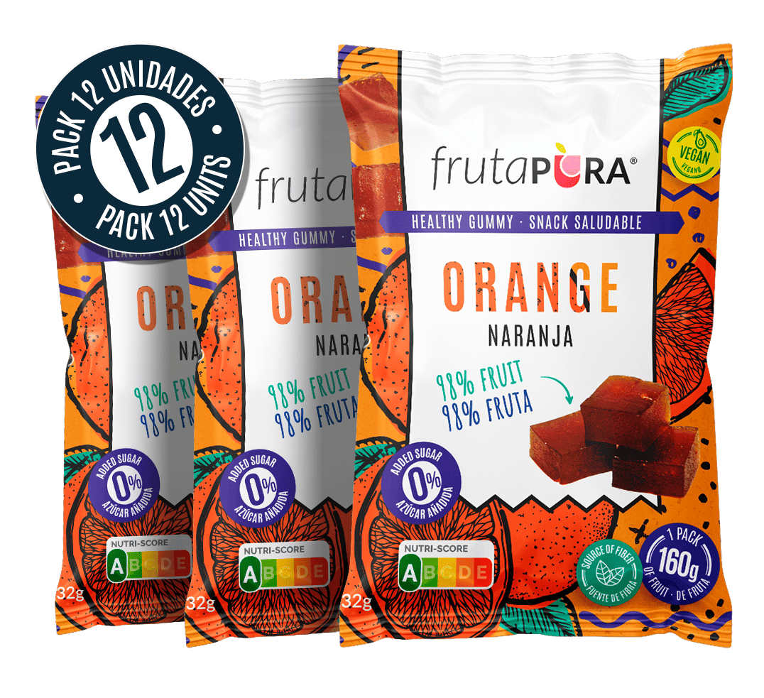 fruta pura snack saludable frutas naranja ingredientes naturales